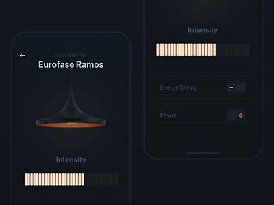 Light Control app concept control furniture home lamp light minimalism mobile platform product room ui ux