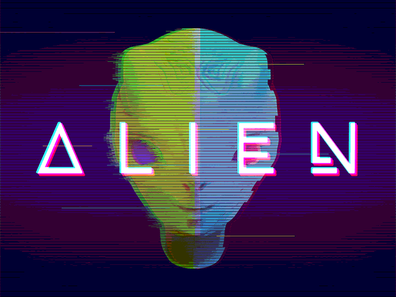 Alien 3d alien animation c4d ps