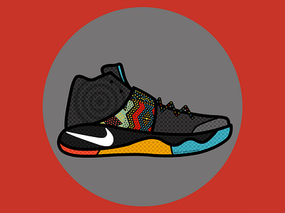 Nike Kyrie 2 Black History Month classicsneakers design fatlines graphic design illustration kicks sneakerart sneakerhead sneakers