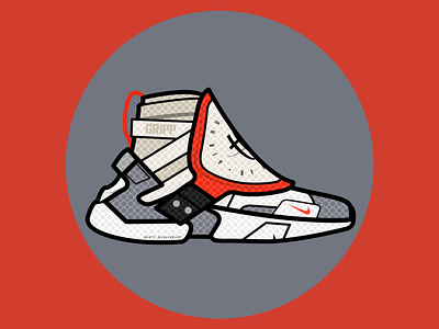 Nike Air Huarache Gripp classicsneakers design fatlines graphic design gripp huarache illustration kicks nike sneakerart sneakerhead sneakers