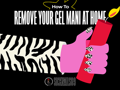 Remove Your Gel Mani At Home gel gel manicure illustration instagram mani manicure nail art nails social tutorial