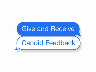 Give and Receive Candid Feedback candid feedback chat bubbles feedback illustration imessage sticker stickers