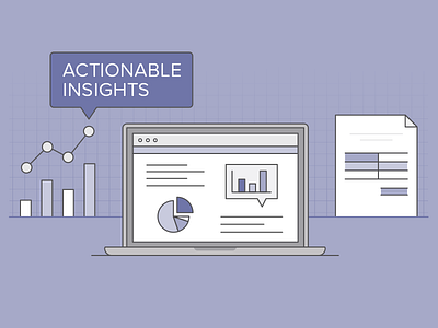 Actionable Insights Blog Image actionable insights analytics blog data illustration