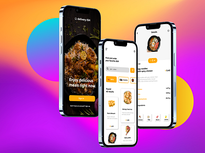 Food Delivery - App app app design deliveryapp design figma food app food delivery ap illustration web app