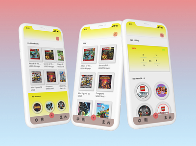 LEGO Book App app app design lego lego book lego book app