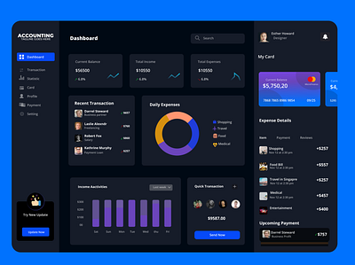 Dashboard account dashboard app design dashboard design page web design web page