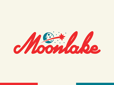Moonlake script austin lake logo m moon script texas
