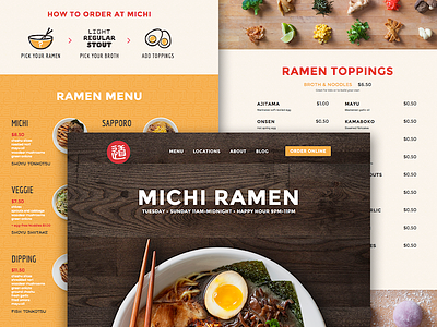 Michi Ramen Site Launch austin launch michi noodle ramen texas website