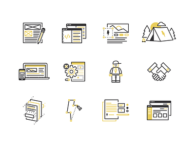 Web & Brand Process Icons