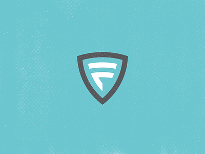 Ditched F Shield Logo badge brand f logo shield