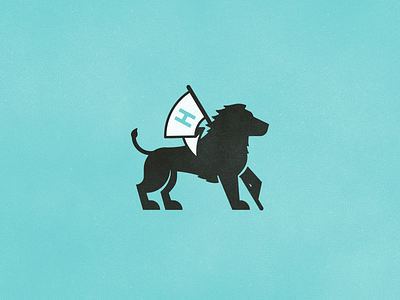 Lion austin flag h icon lion logo