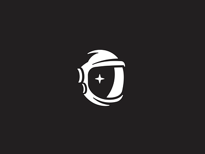 Negative Space Helmet brand helmet icon illustration logo space