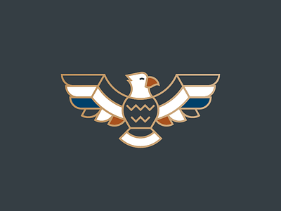 Eagz american badge bird eagle hawk logo