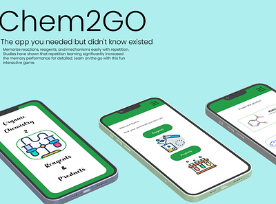 Chem2Go app design first graphic design ui ux