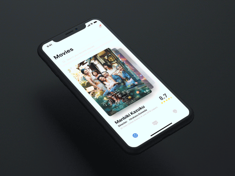 Movie App 03 card dynamic movie ui