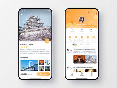 Travel app app design icon travel app