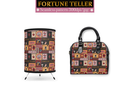 Fortune Teller/seamless pattern branding fortune telling gothic graphic design illustration seamless pattern