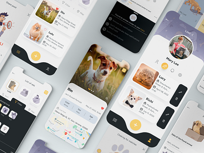 Mobile App LOOK.for (search for lost animals) app application design figma mobile mobile app mobile design ui ux