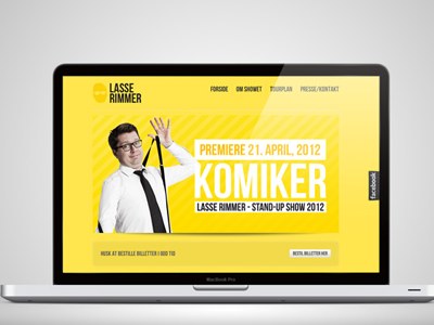 LasseRimmer.dk // website 2012 comedian danish wedesign wordpress