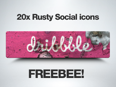 20x Rusty icons (Freebee) freebee icons rusty social