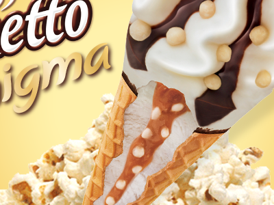 Conetto Enigma Popcorn 2013 cornetto enigma frisko ice cream