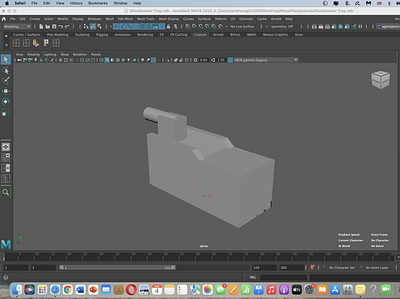 The Ghostbuster trap - Maya 3D software
