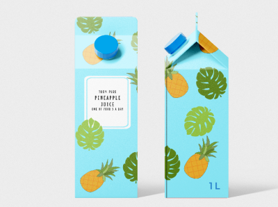 Pineapple Juice Packaging brand identity branding coffee design graphics packaging packaging design