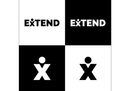 EXTEND brand identity branding design graphics illustration logo minimal