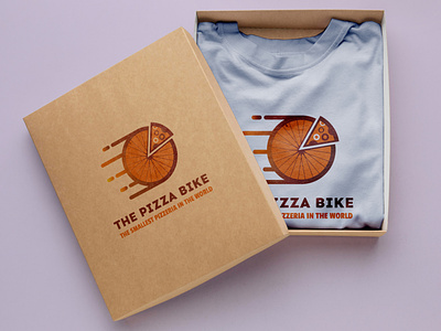 T-Shirt Design The Pizza Bike adobe art artist be brand branding complicated design graphic design illustrator in life logo love simple style the true world