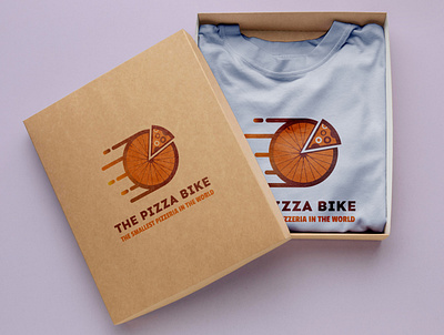 T-Shirt Design The Pizza Bike adobe art artist be brand branding complicated design graphic design illustrator in life logo love simple style the true world