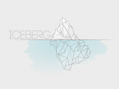 Iceberg Concept iceberg logo visual identity