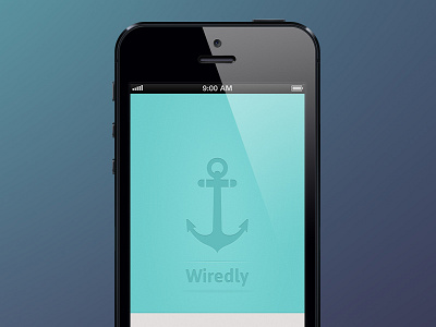 Wiredly logo concept identity ios iphone app logo