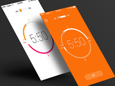 Clock app design ui ux