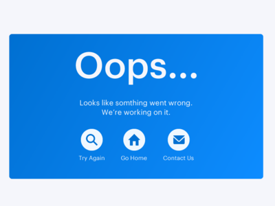 404 Page design typography