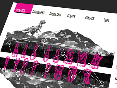 Crown Social Webpage Redesign collage crownsocial magenta navigation redesign socialmedia