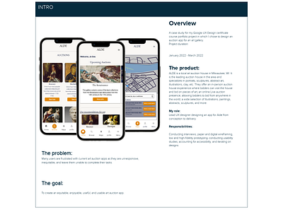 Alde Art Auction App app design graphic design typography ui ux
