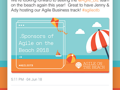 Agile on the Beach - Social Post