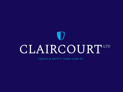 Claircourt Brand Identity blue branding design health identity logo safety startup