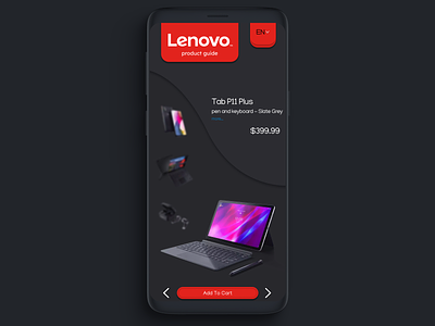 Lenovo app design concept branding graphic design ui