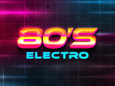80s Text Effect 3d 80s arcade effect free neon photoshop retro text typography