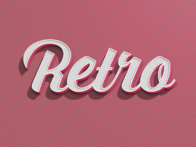 Free Retro Text Effect