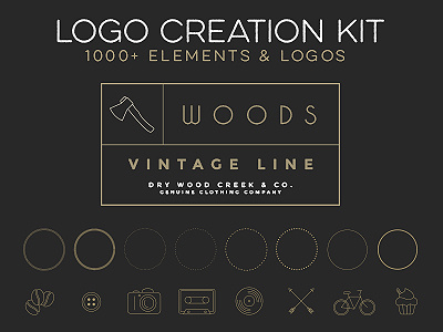 Logo Creation Kit - 1000+ Elements