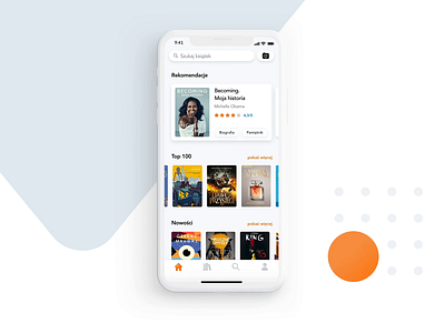 Lubimyczytac App - Book Detail book detail ios mobile mobile app recommendation ui