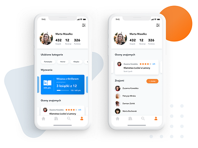 Lubimyczytac.pl - Profile book design ios mobile mobile app profile ui ux