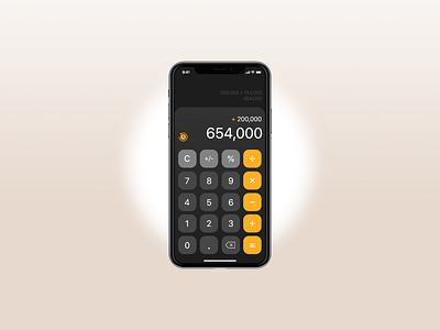 #DailyUI Challenge - iOS Calculator