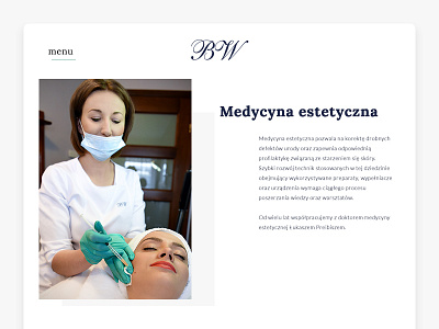 Service Page Header - BW beauty salon component header web