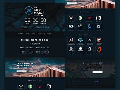 Kiev Major Website Concept