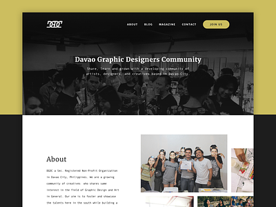 DGDC Website (WIP) community davao dgdc