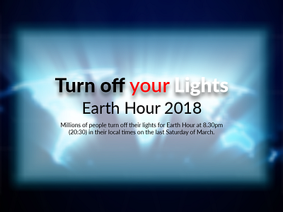 Lights Off - Earth Hour