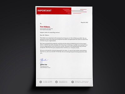 Letterhead Template